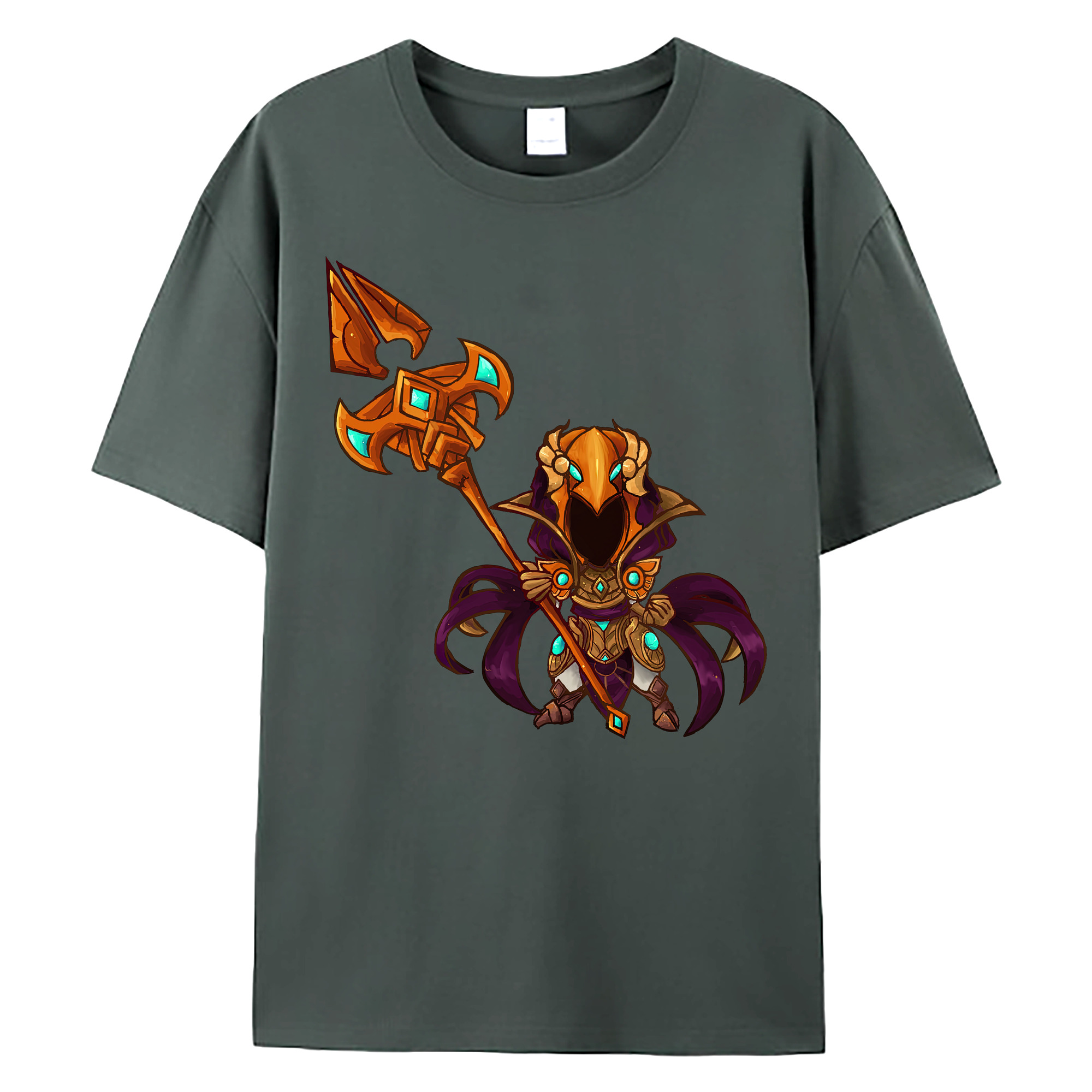 （画像用） リーグ・オブ・レジェンド League of Legends LOL 綿100％ メンズ半袖Tシャツ｜肌触りやわらか＆通気性